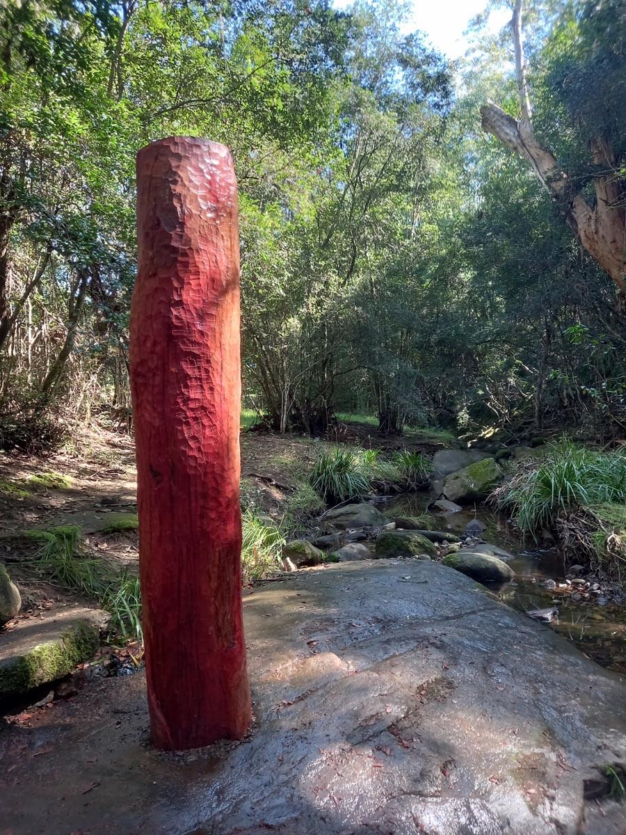 A Thought is a Ripple by Gavin Vitullo Ephemeral Earth Art Dungog Common Sculpture on the Farm Create NSW Grant 2021